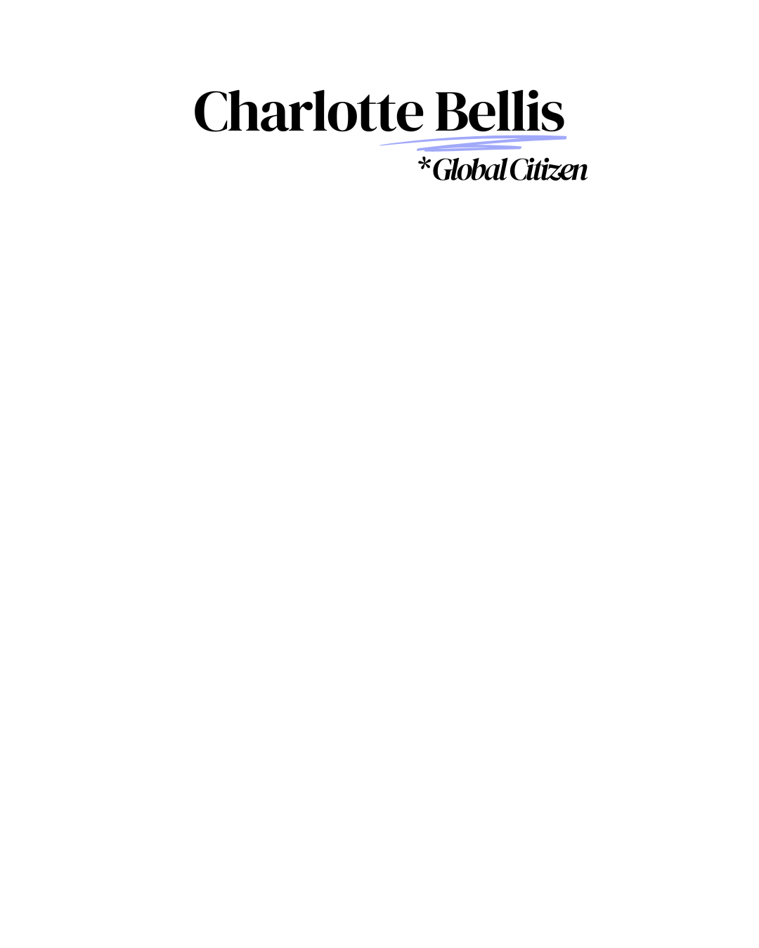 Charlotte Bellis speaking